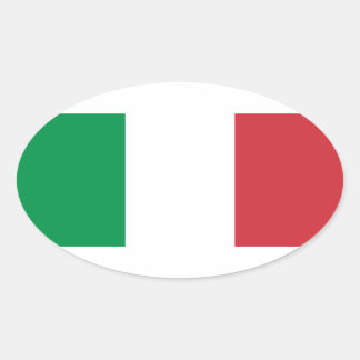 Flag of Italy Oval Sticker