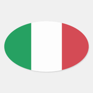 Flag of Italy Oval Sticker