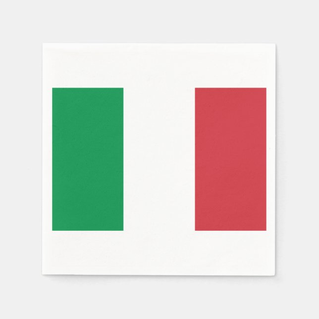 Flag of Italy Paper Napkins (Front)