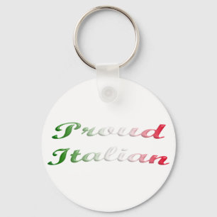 Flag of Italy. Proud Italian. Key Ring