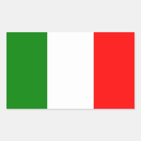 Flag of Italy Rectangular Sticker