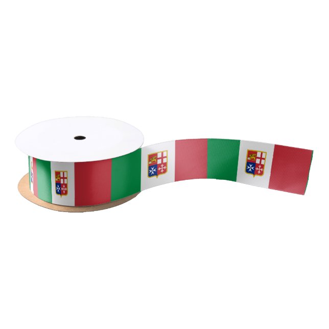 Flag of Italy ribbon Satin Ribbon (Spool)