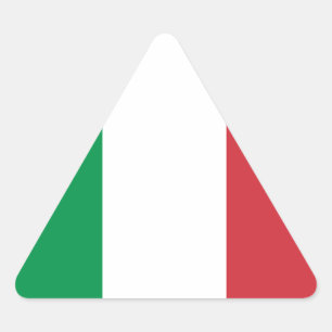 Flag of Italy Triangle Sticker