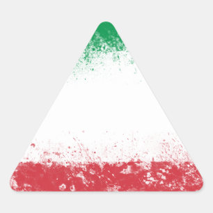 Flag of Italy Triangle Sticker