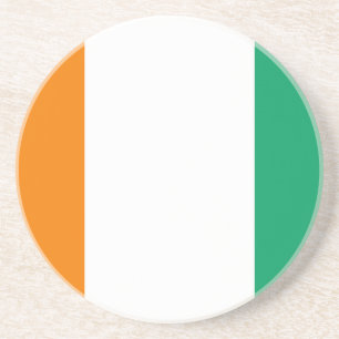 Flag of Ivory Coast - Drapeau de la Côte d'Ivoire Coaster