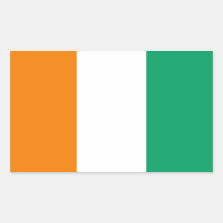Flag of Ivory Coast - Drapeau de la Côte d'Ivoire Rectangular Sticker