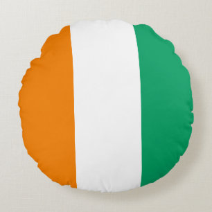 Flag of Ivory Coast Round Cushion