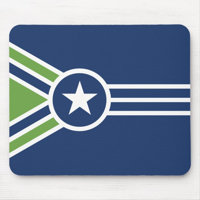 Flag of Jackson, Tennessee Mouse Mat (Front)