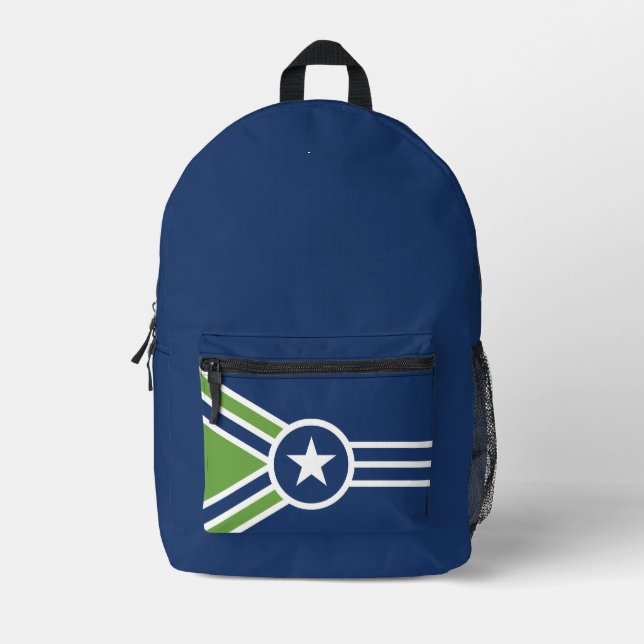 Flag of Jackson, Tennessee Printed Backpack (Front)