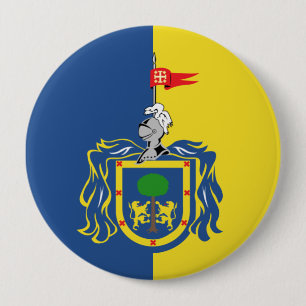 Flag of Jalisco 10 Cm Round Badge