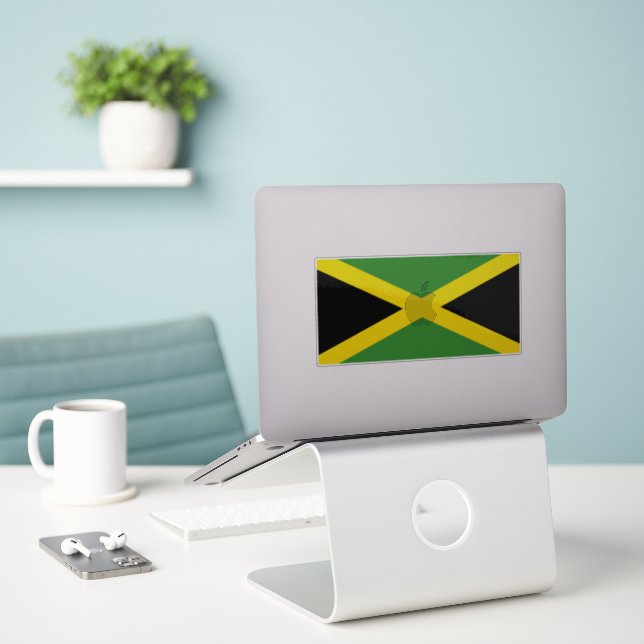 Flag of Jamaica (Laptop On Desk)