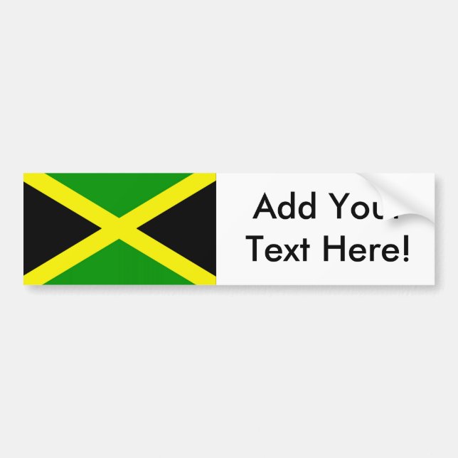 Flag of Jamaica Bumper Sticker (Front)