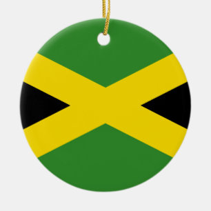 Flag of Jamaica Ceramic Tree Decoration