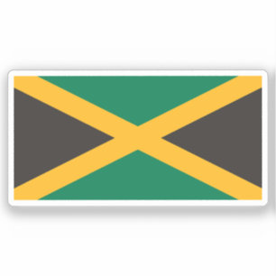 Flag of Jamaica Custom-Cut Vinyl Sticker