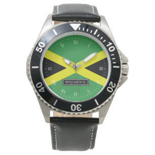 Flag of Jamaica Custom Name Watch
