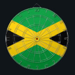 Flag of Jamaica Dartboard<br><div class="desc">Flag of Jamaica - Jamaican Flag</div>