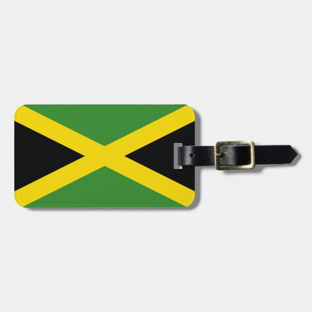 Flag of Jamaica Easy ID Personal Luggage Tag (Front Horizontal)