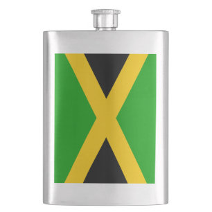 Flag of Jamaica Hip Flask