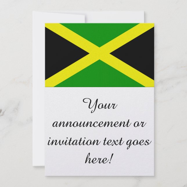 Flag of Jamaica Invitation (Front)