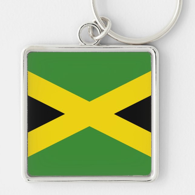 Flag of Jamaica Key Ring (Front)