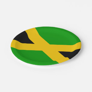 Flag of Jamaica Paper Plate