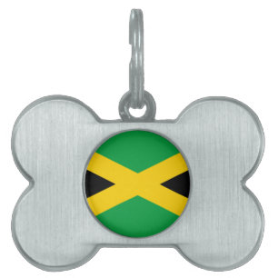 Flag of Jamaica Pet Name Tag
