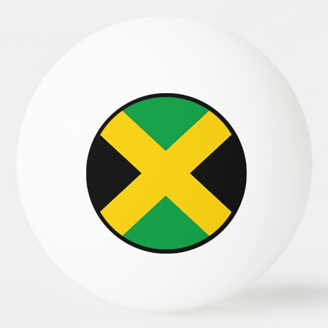 Flag of Jamaica Ping Pong Ball (Back)