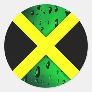 Flag of Jamaica Round Sticker