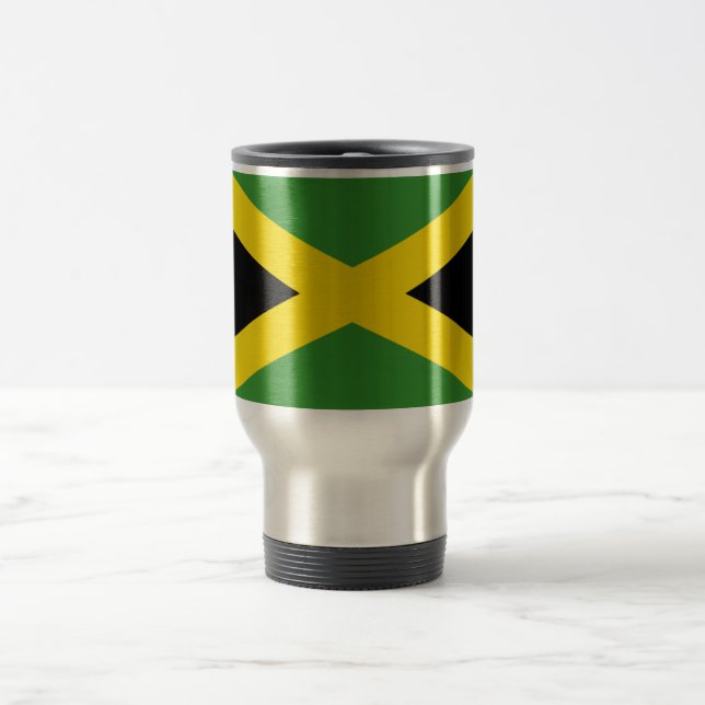 Flag of Jamaica Travel/Commuter Mug (Center)