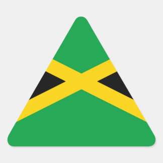 Flag of Jamaica Triangle Sticker