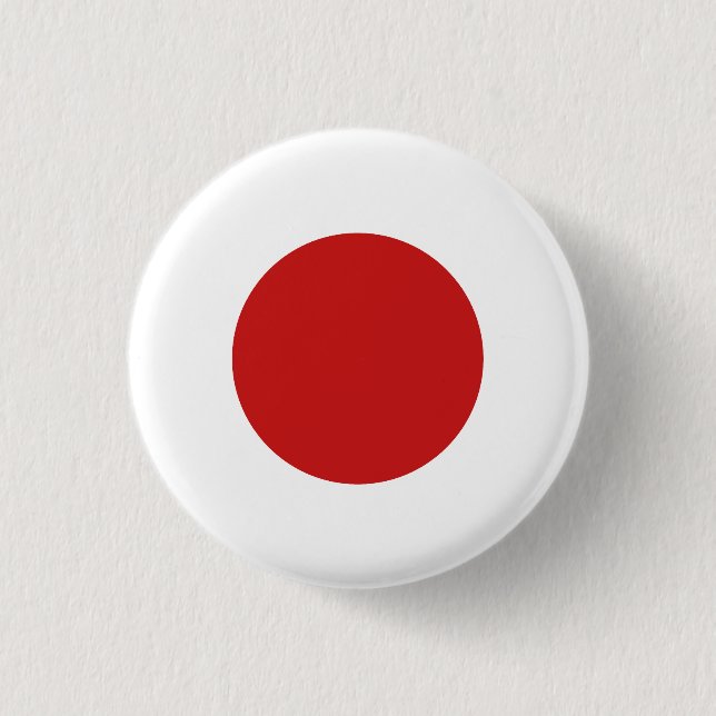 Flag of Japan 3 Cm Round Badge (Front)