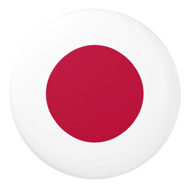 Flag of Japan Ceramic Knob (Front)