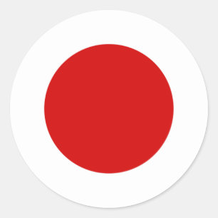 Flag of Japan Classic Round Sticker