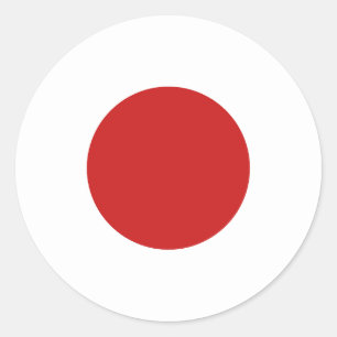 Flag of Japan Classic Round Sticker