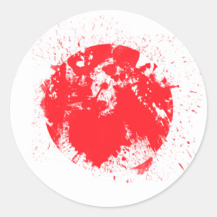 Flag of Japan Classic Round Sticker