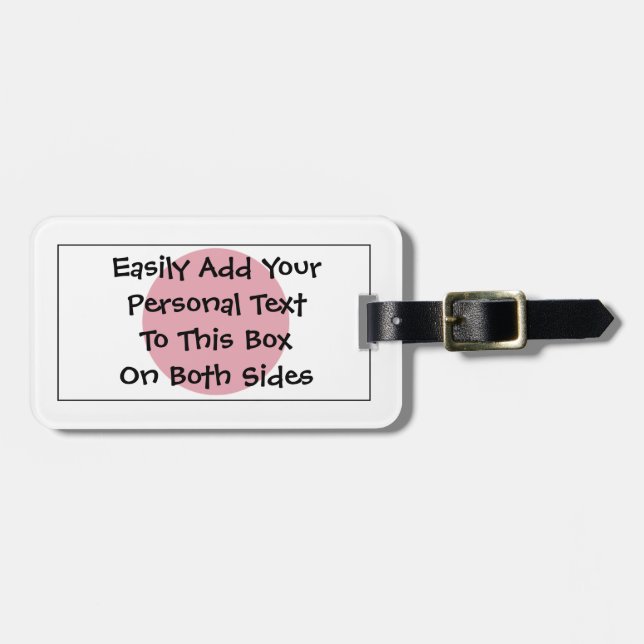 Flag of Japan Easy ID Personal Luggage Tag (Front Horizontal)