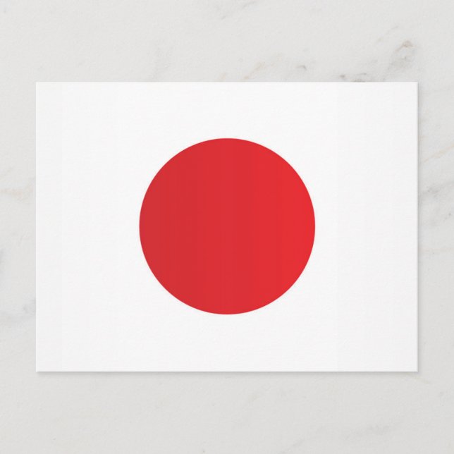 Flag of Japan Postcard (Front)