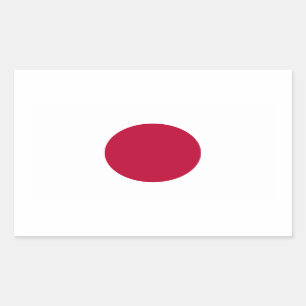 Flag of Japan Rectangular Sticker
