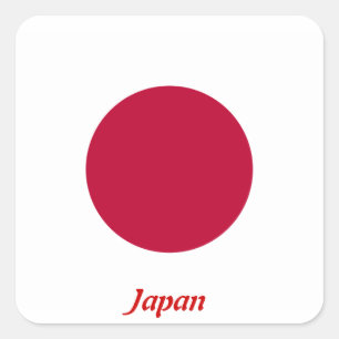 Flag of Japan Square Sticker