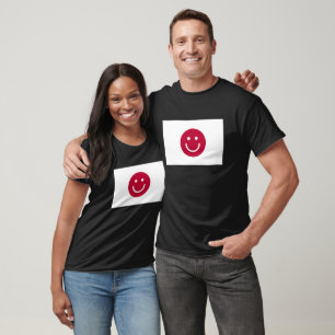 Flag of Japan with Smile face T-Shirt