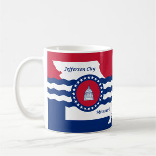 Flag of Jefferson city, Missouri Coffee Mug