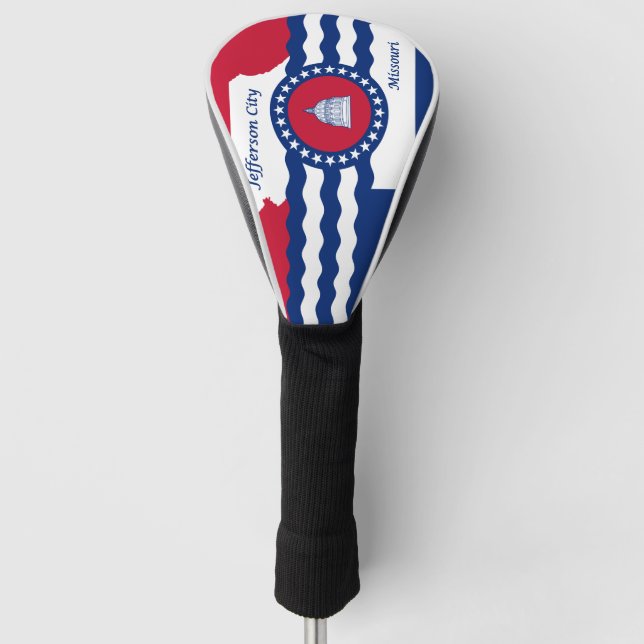 Flag of Jefferson city, Missouri Golf Head Cover (Front)