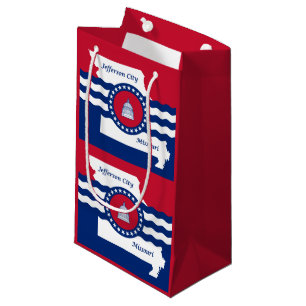 Flag of Jefferson city, Missouri Small Gift Bag