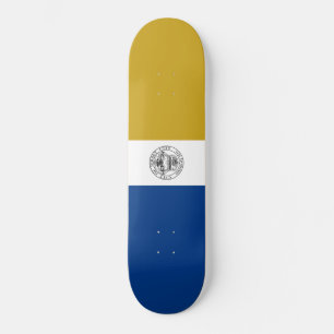 Flag of Jersey City (New Jersey) Skateboard