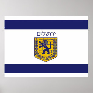 Flag of Jerusalem Poster