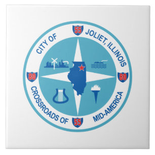 Flag of Joliet (Illinois) Tile