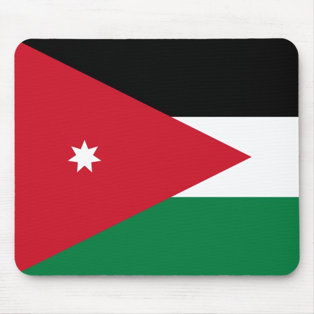 Flag of Jordan Mouse Mat (Front)