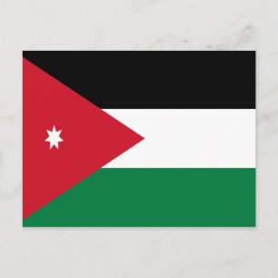 Flag of Jordan Postcard