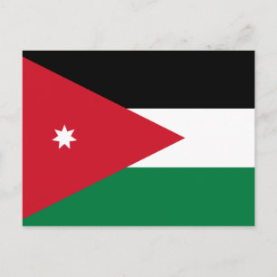 Flag of Jordan Postcard