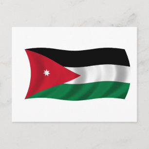 Flag of Jordan Postcard